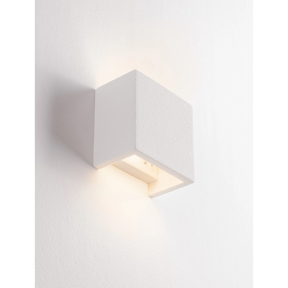 Square wall lamp Sensia white 12.5cm Lyora 5212017479259