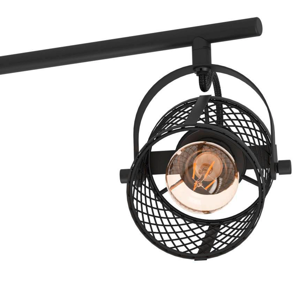 Ceiling lamp Dellow 1 black 3-lights Eglo 9002759312459
