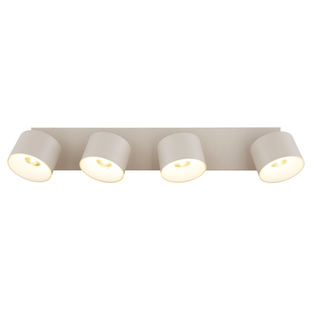 4-light ceiling spotlight Rae sand brown Globo 9007371569878