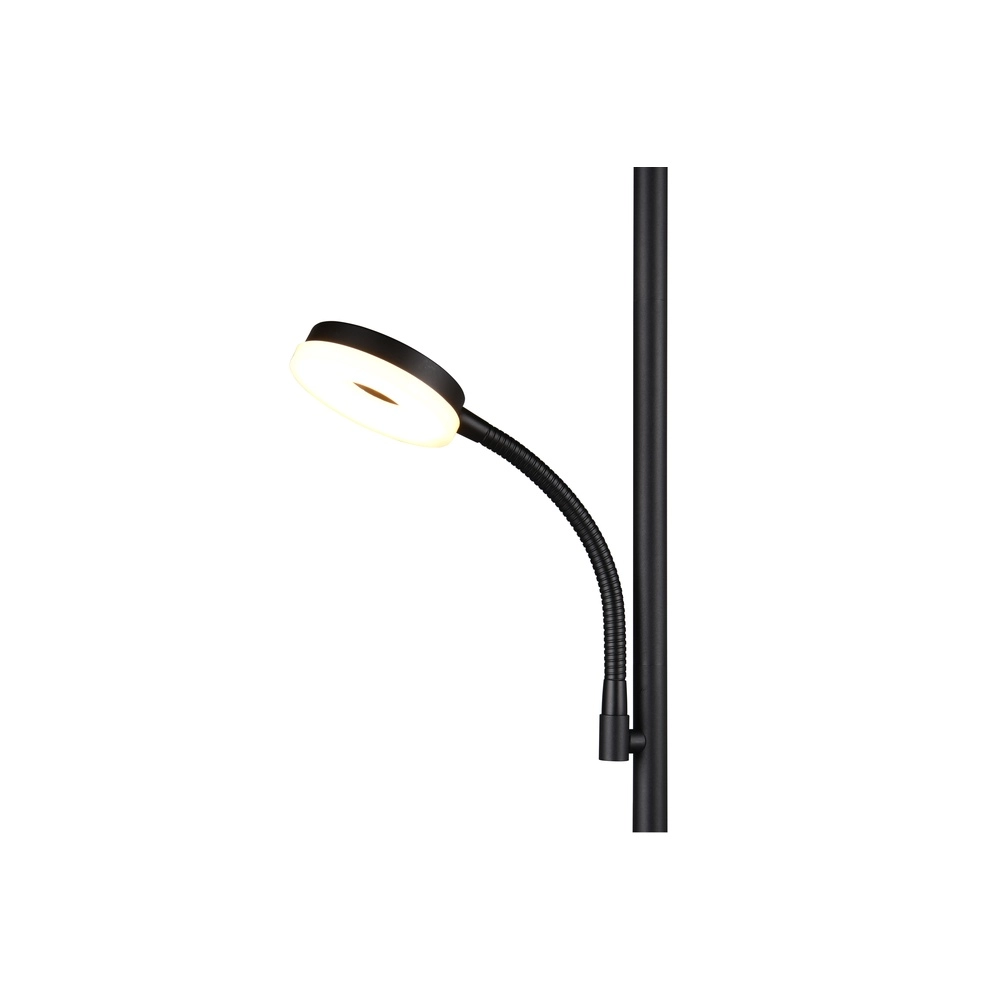 Floor lamp Specter black with reading lamp Trio 4017807612288