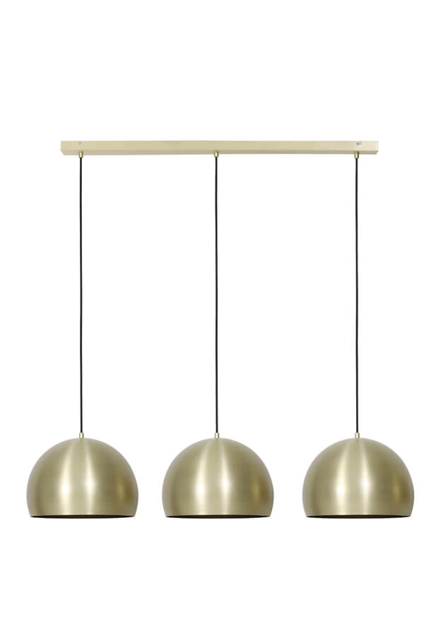 3-light pendant lamp Jaicey gold Light & Living 8717807231088