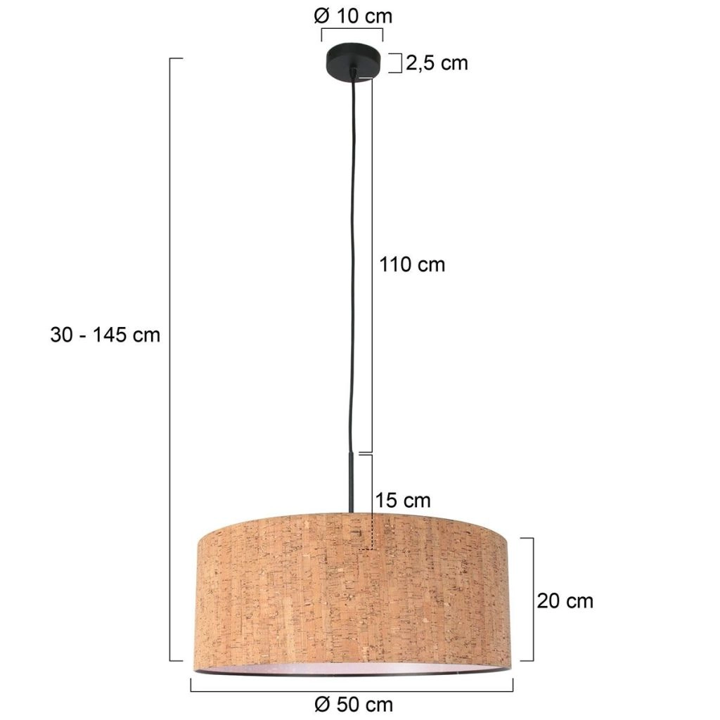 Pendant lamp Sparkled Light cork cap Ø50cm Steinhauer 8712746180404