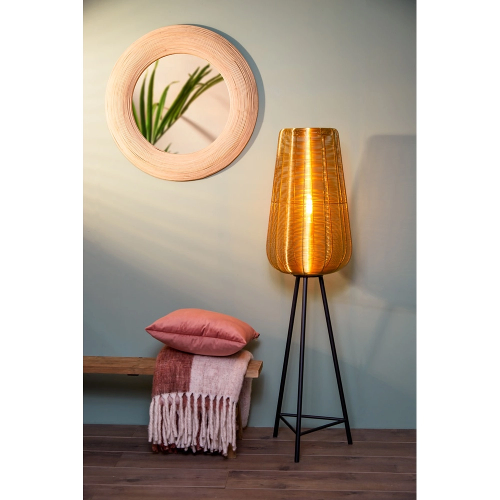 Tripod floor lamp Adeta gold 135cm Light & Living 8717807601294