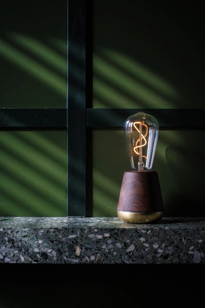 Rechargeable table lamp One Walnut Humble 7446023294287