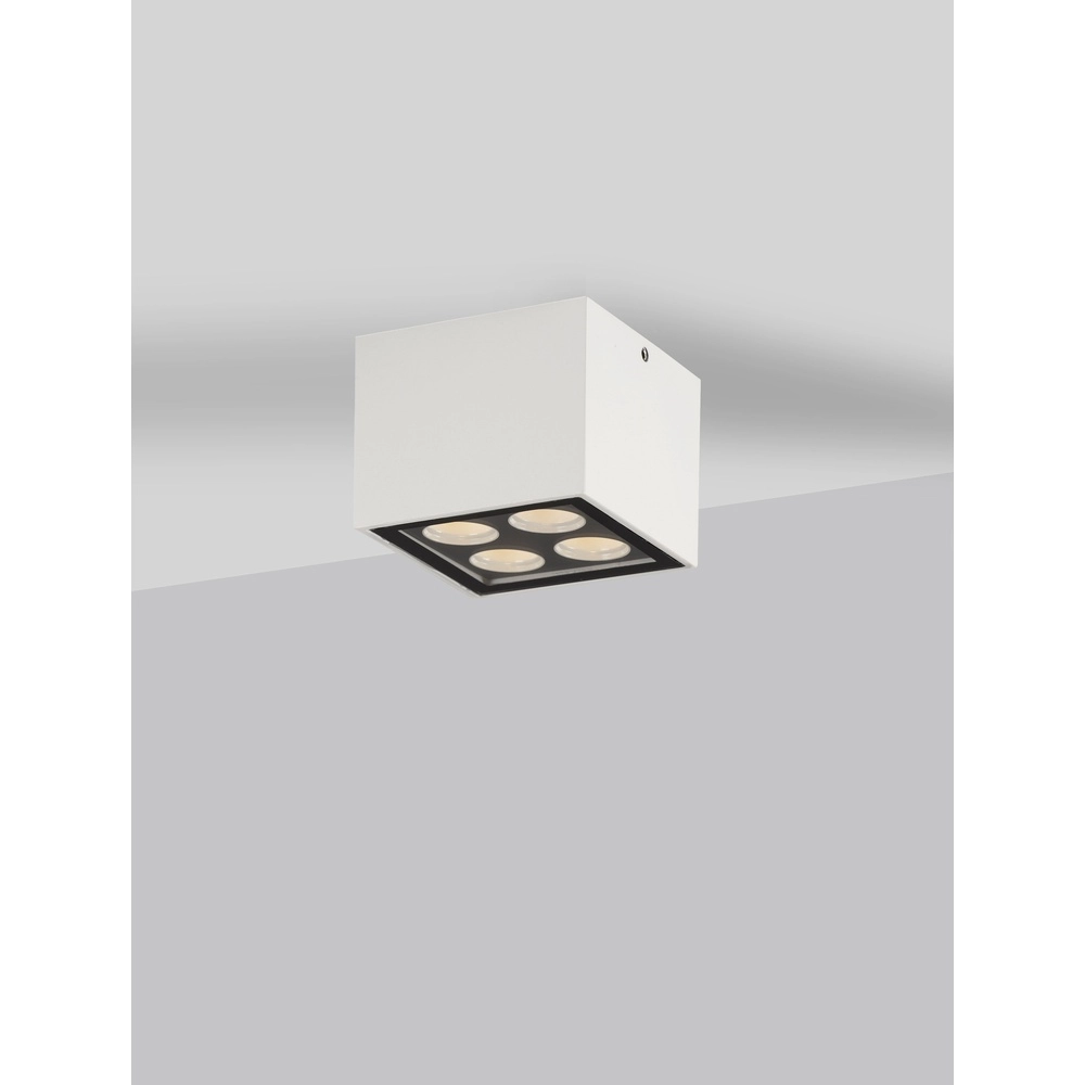 Ceiling lamp Jax square 8cm white