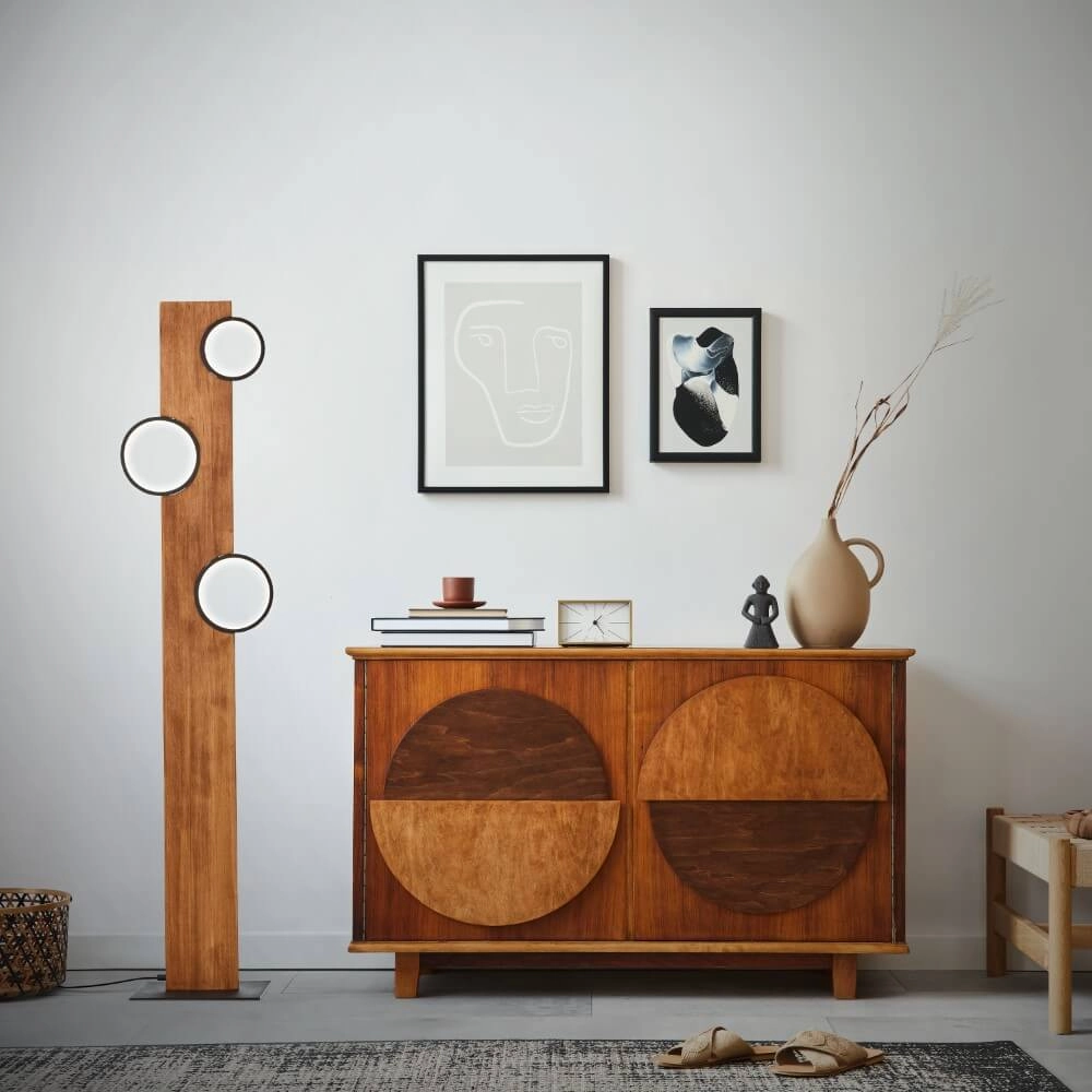 Floor lamp Cheesy wood Brilliant 4004353429613