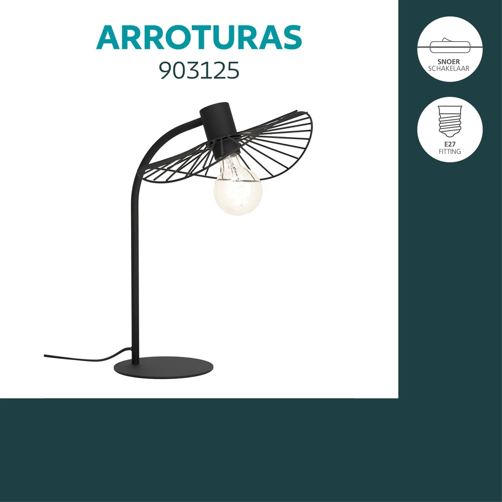 Design table lamp Arroturas Black