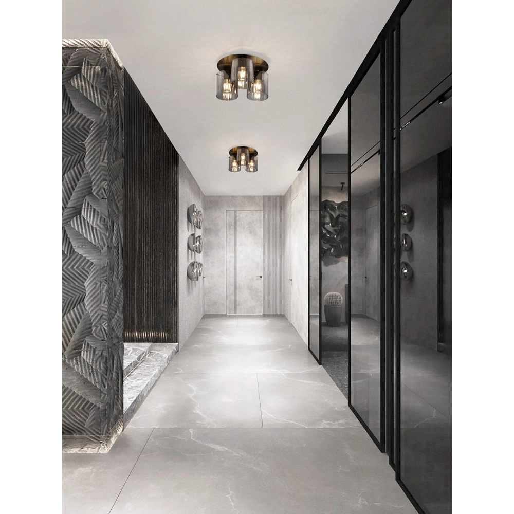 Design ceiling lamp Mirbi 3-light black Lyora 5212017468451