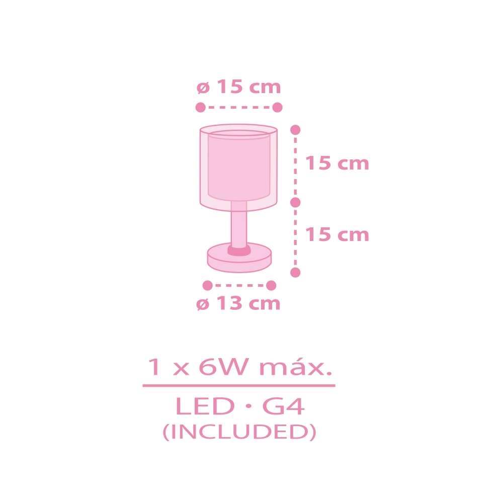 Table lamp Hello Kitty & Friends pink Dalber 8420406412511