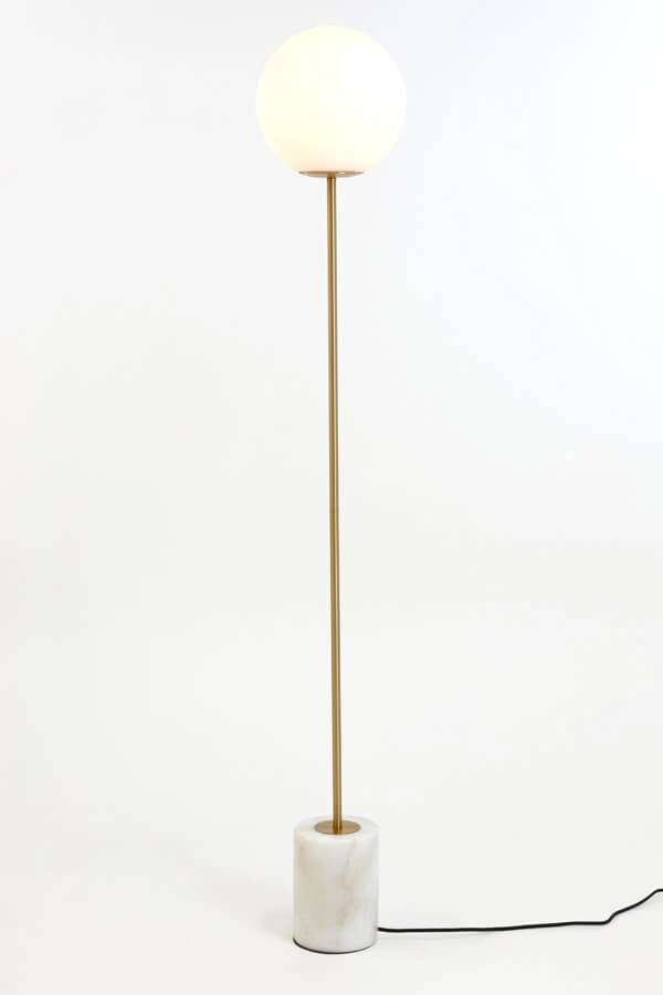 Unique floor lamp Medina white with gold Light & Living 8717807650889