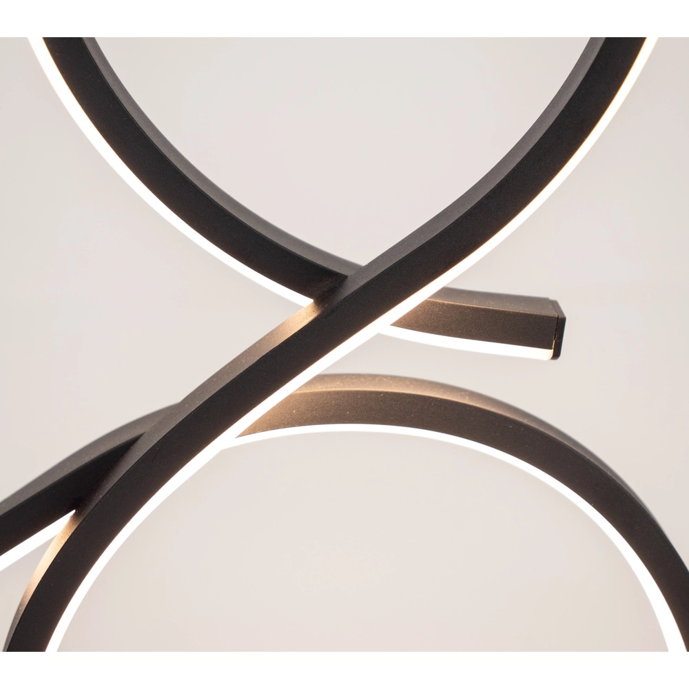 Modern LED Table Lamp Serpins 40cm - black Eglo 9008606313686