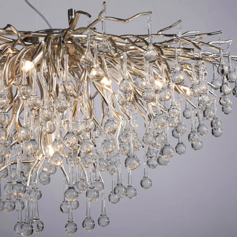 Unique chandelier Icicle metal Paul Neuhaus 4012248352137