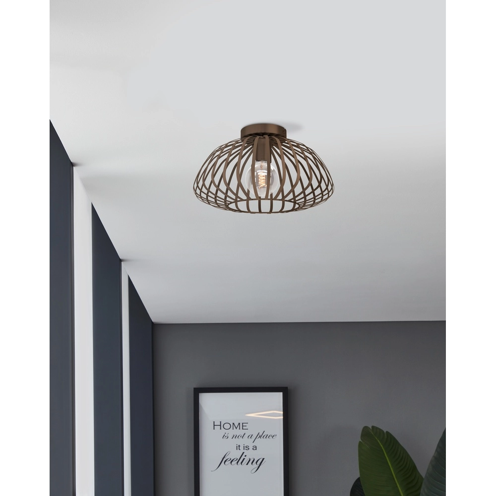 Bronze ceiling lamp Espinal Ø 38,5cm - 1x E27 Eglo 9008606312573