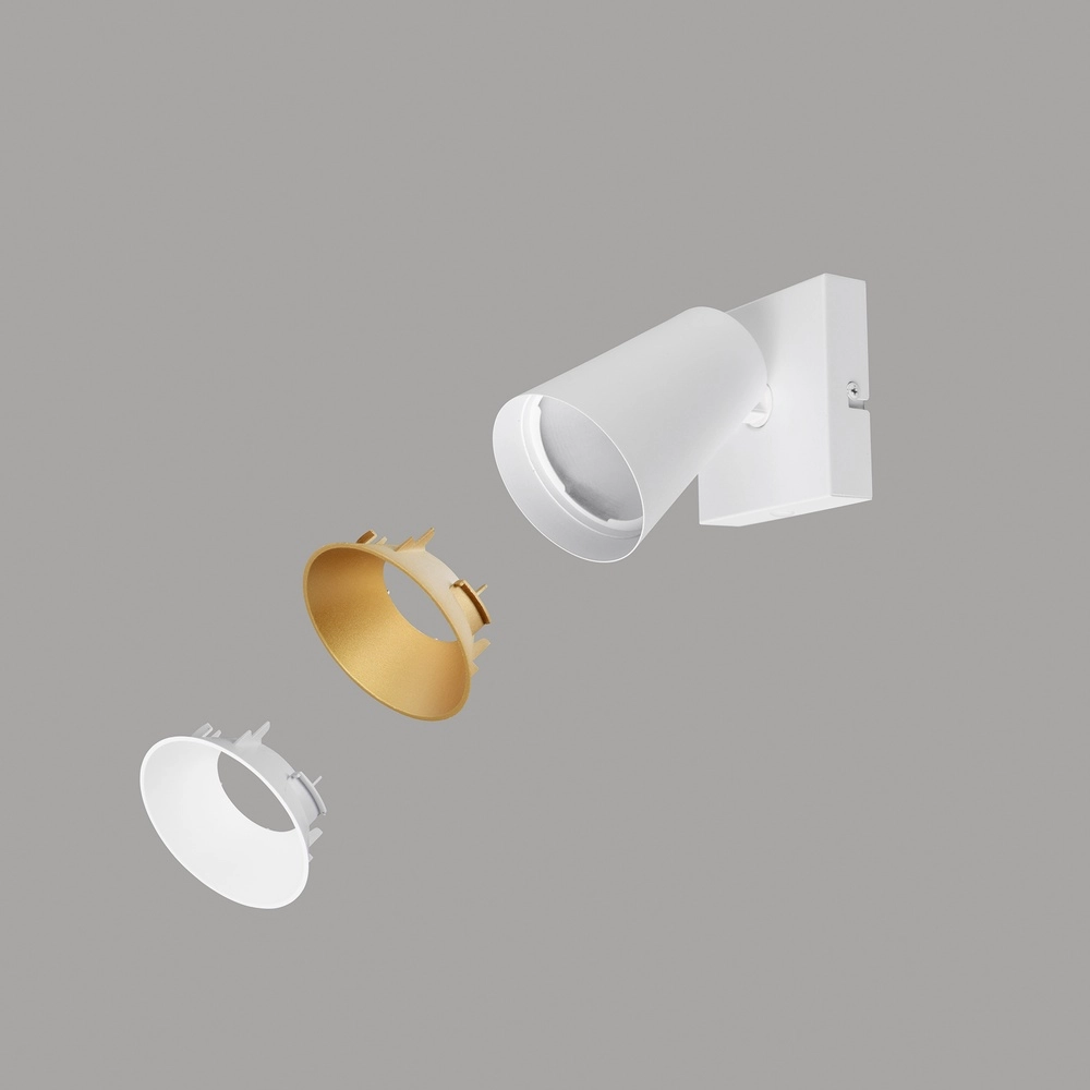 Wall spotlight Sharp white with switch Trio 4017807627749