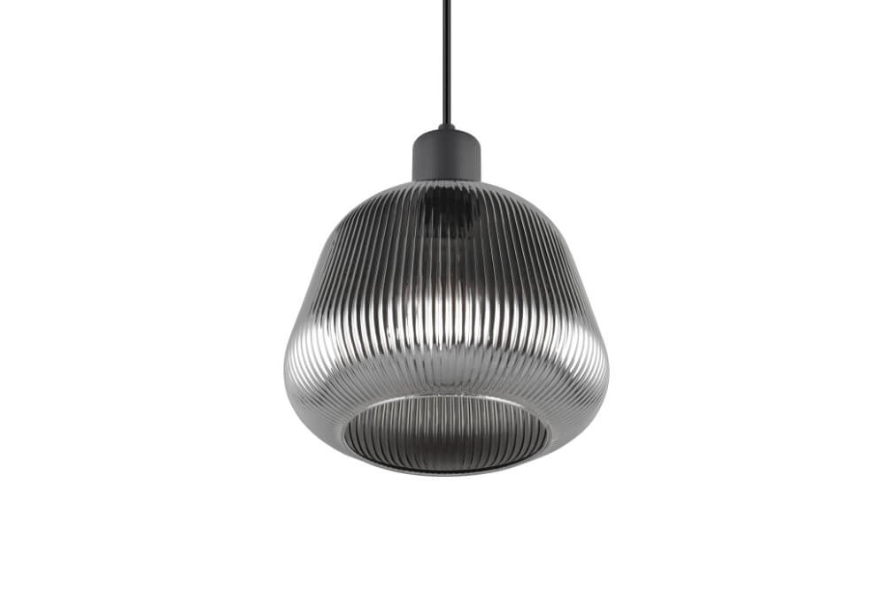 Pendant lamp Tarifa with ribbed glass Trio 4017807615791