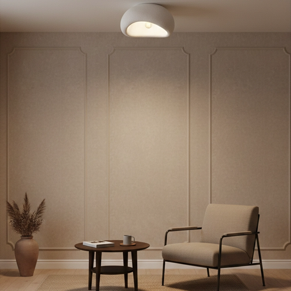 Natural ceiling lamp Aere white 40cm