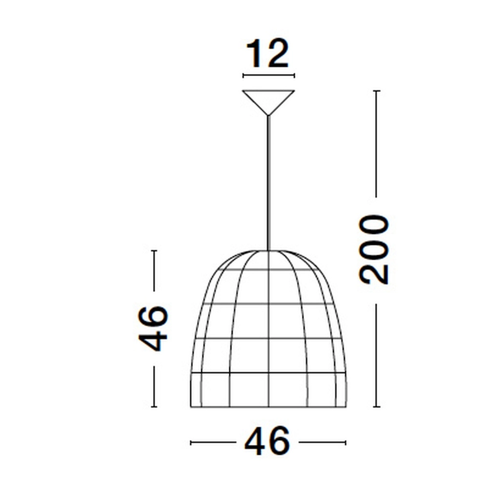 Rattan pendant lamp Marlo Ø 46cm Lyora 5212017438836