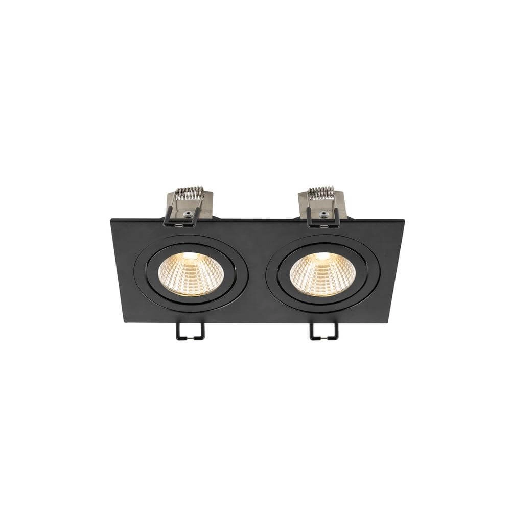 Black recessed spotlight New Tria 155 2x Led 2700K SLV 4024163297073