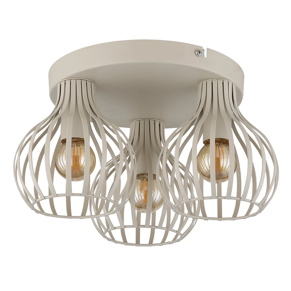 Ceiling lamp 3-lights Mateo sand brown Globo 9007371575244