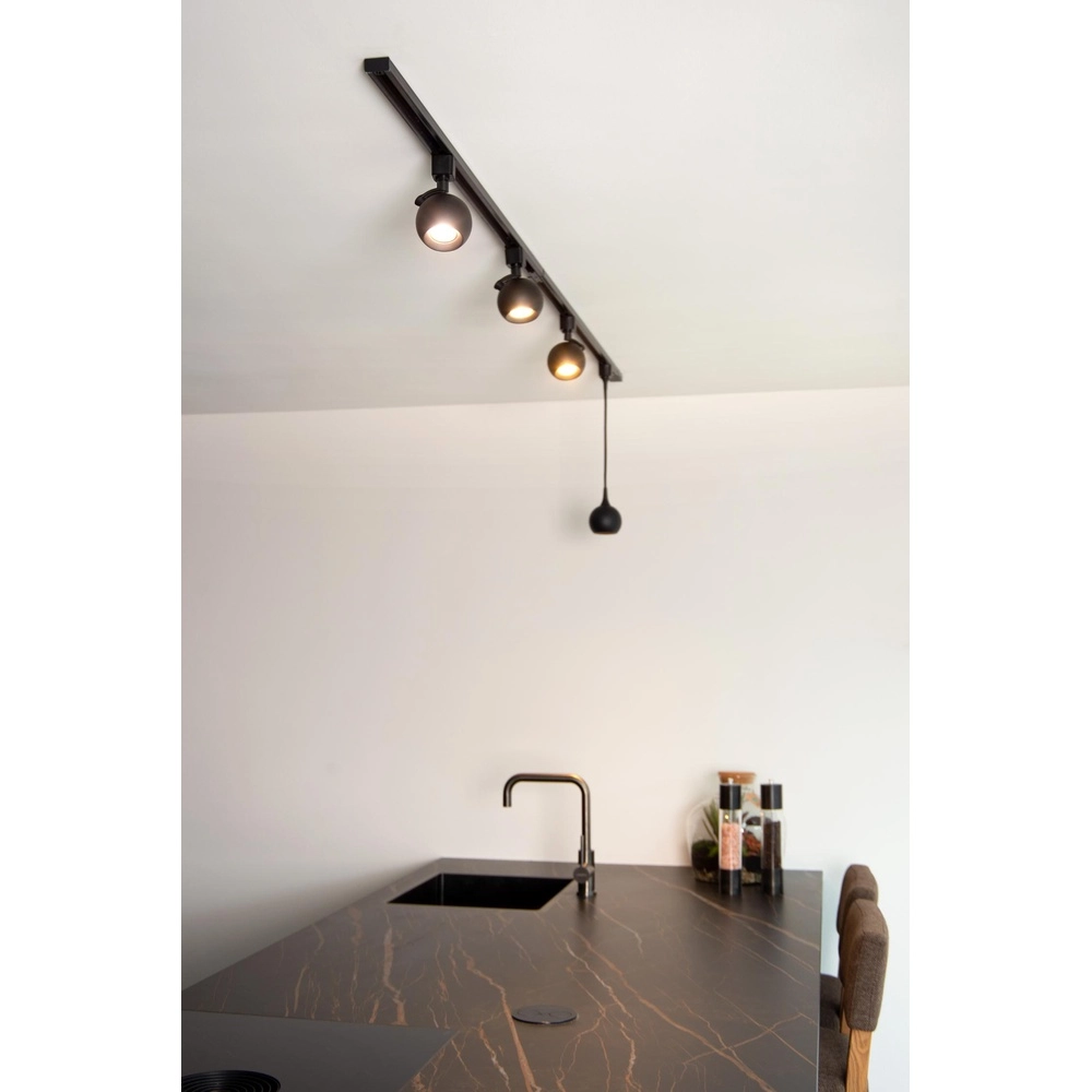Rail pendant light Track Favori 1-phase black Lucide 5411212093387