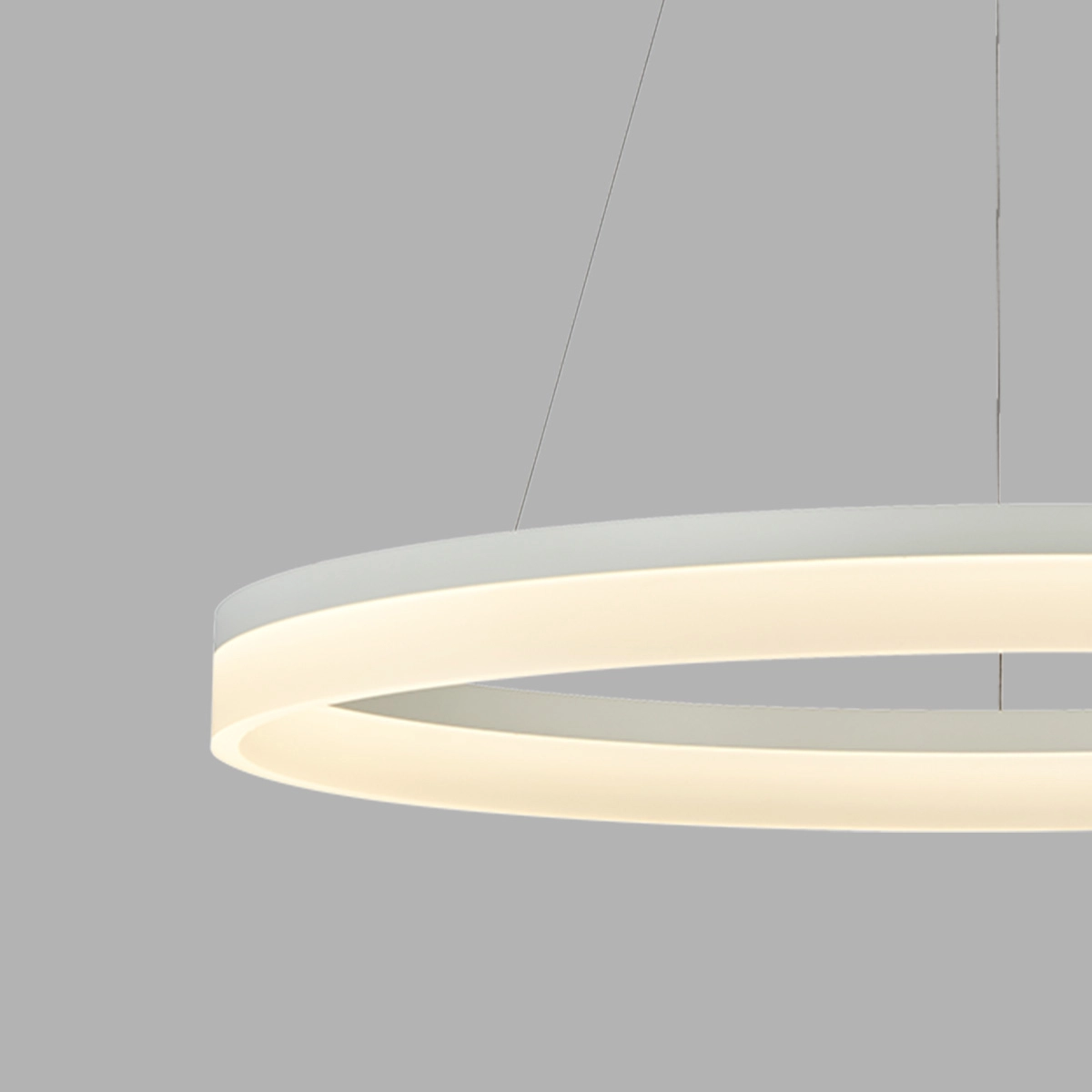 Sleek pendant lamp Ara Ø 100cm white Lyora 5053423307213