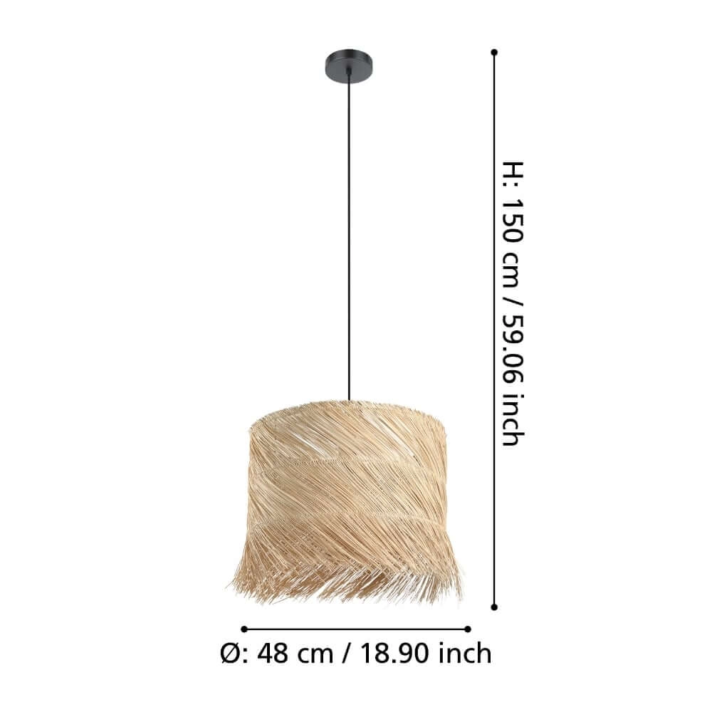 Scandinavian hanging lamp Paisano Ø 48cm Stars of Light 9008606243433