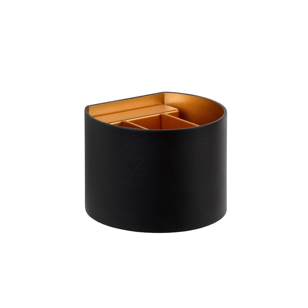 Rounded wall spot Xio 2700K black