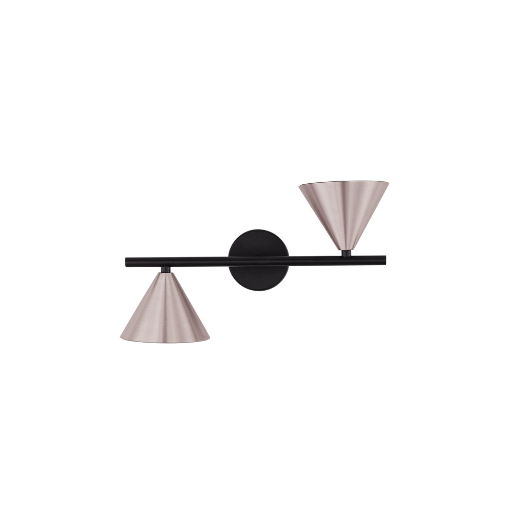 Wall lamp Conico Double black with coffee brown Lyora 5212017475404
