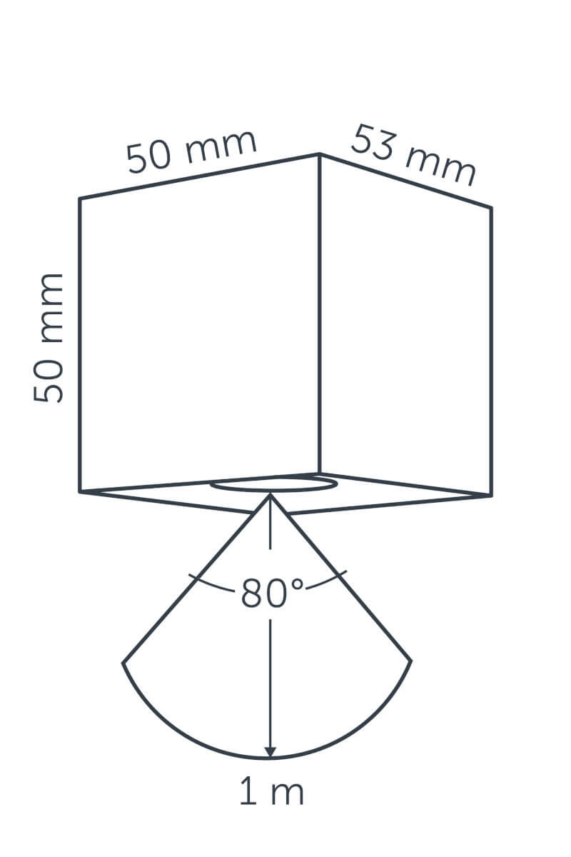Surface spot Cubid 12 volt LED In-lite 8717051002960