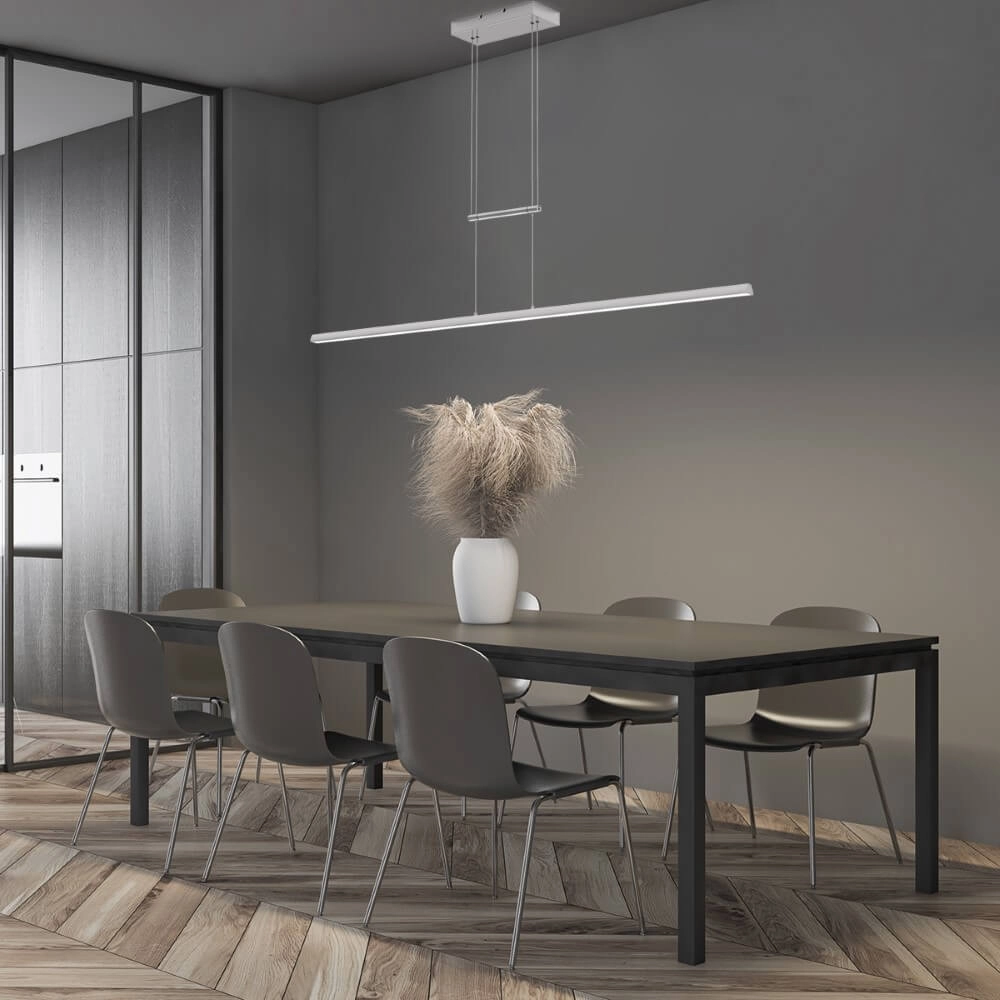 Long pendant lamp Profilo Stainless steel Steinhauer 8712746148497