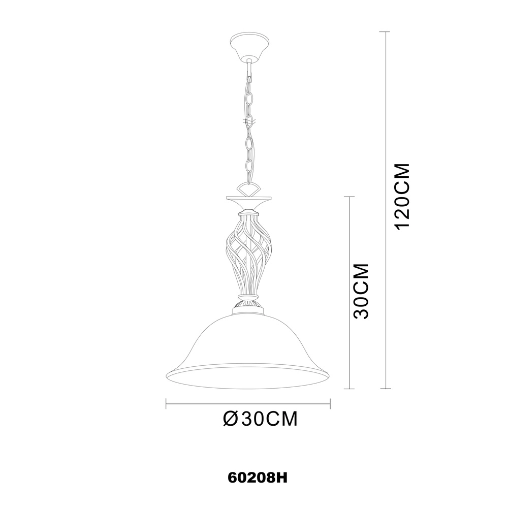 Classic pendant lamp Odin single Globo 9007371300693