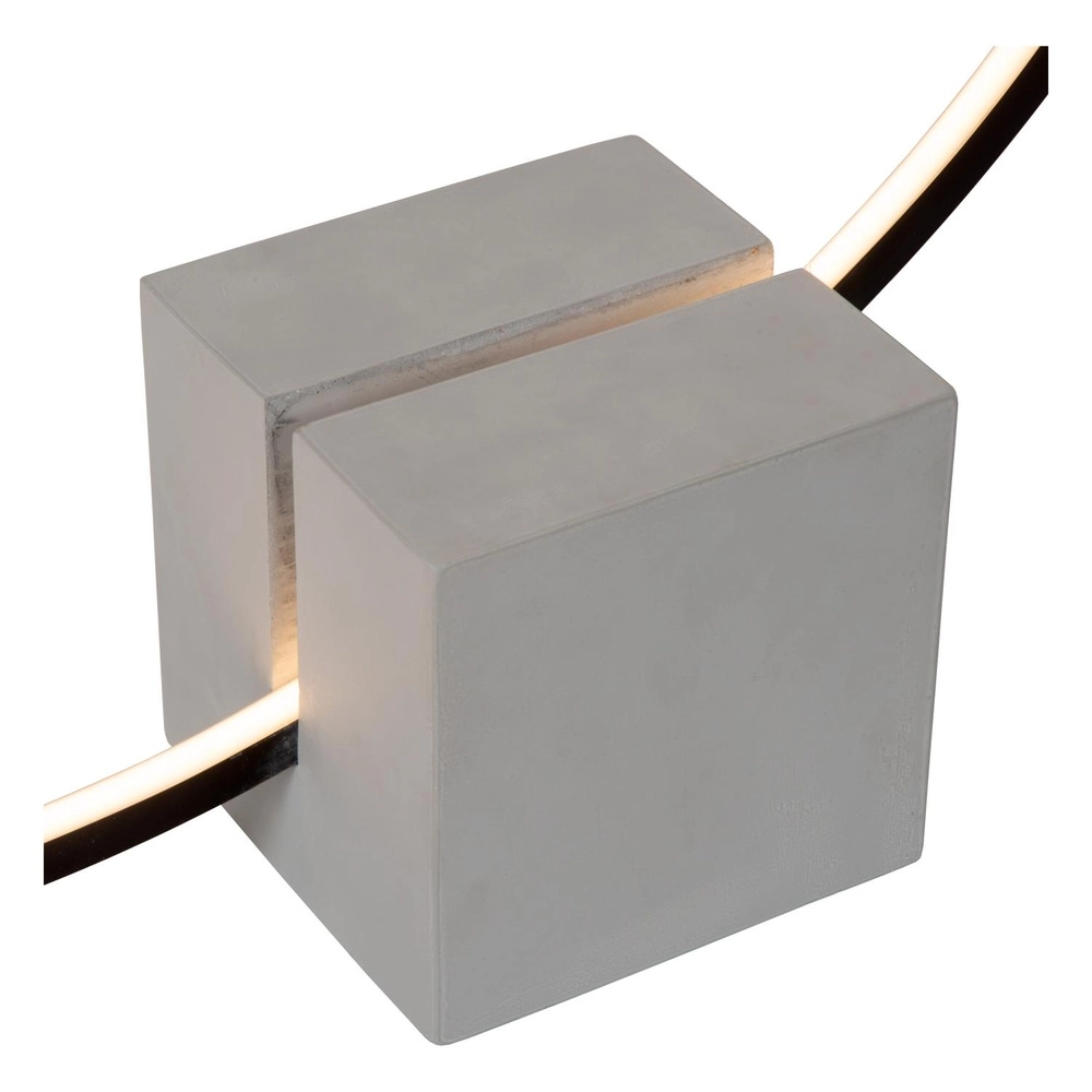 Black table lamp Cirkelis round Ø 83cm Lucide 5411212051684