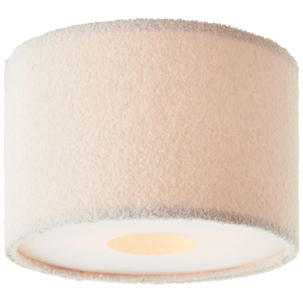 Cream ceiling lamp Teddy Ø 35cm