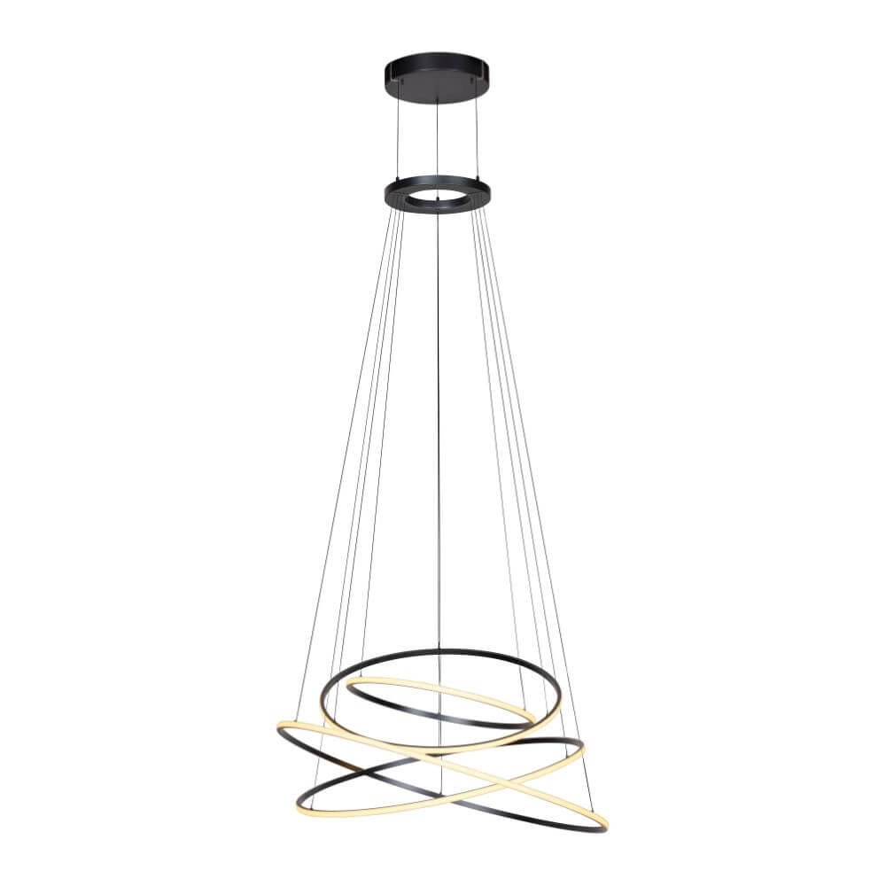Design hanging lamp Pure E-Flying Rings gray Paul Neuhaus 4012248384466