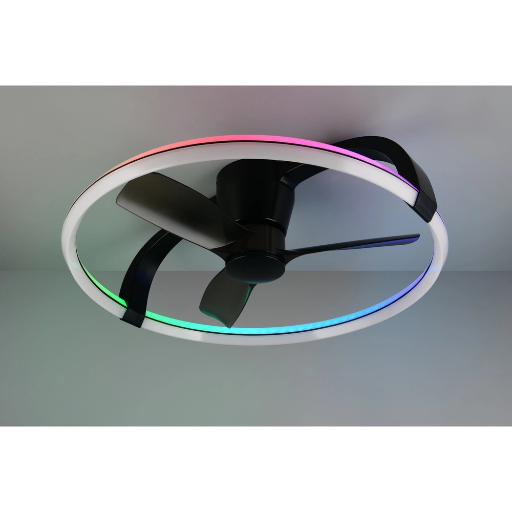 Smarthome fan Stockholm black Ø 73,5 Tuya