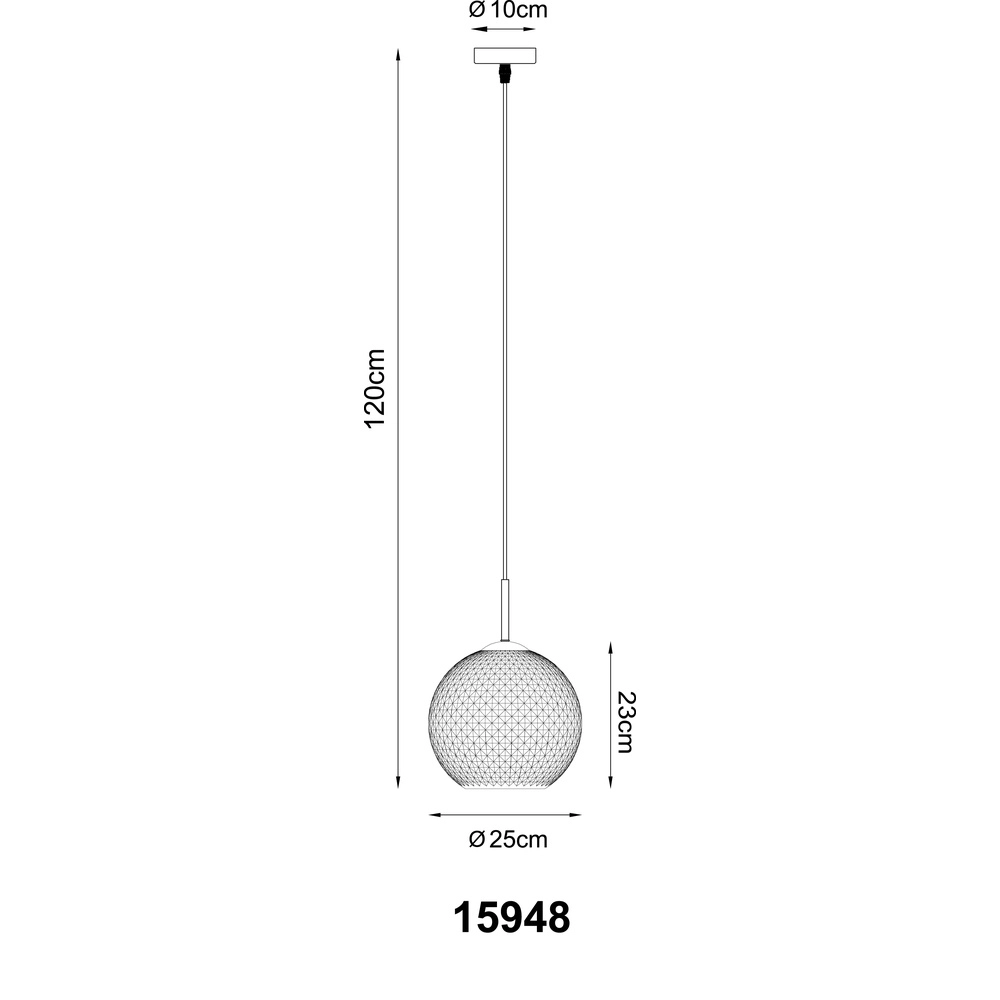 Desing pendant lamp Andre white Globo 9007371580460