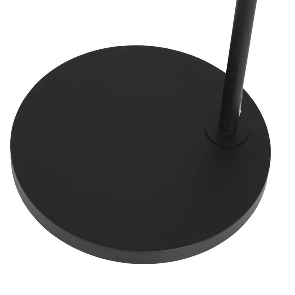 Adjustable floor lamp Prestige Chic black with bamboo shade Steinhauer 8712746172911