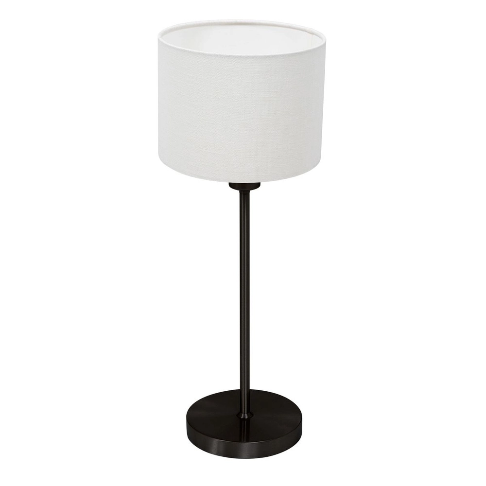 Black table lamp Noor with white cap Steinhauer 8712746182194