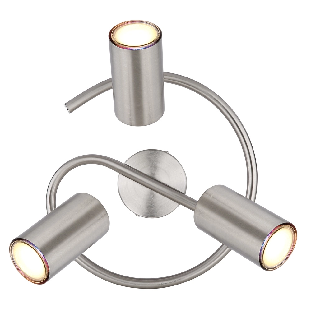 3-light ceiling lamp Allvi nickel Globo 9007371445776