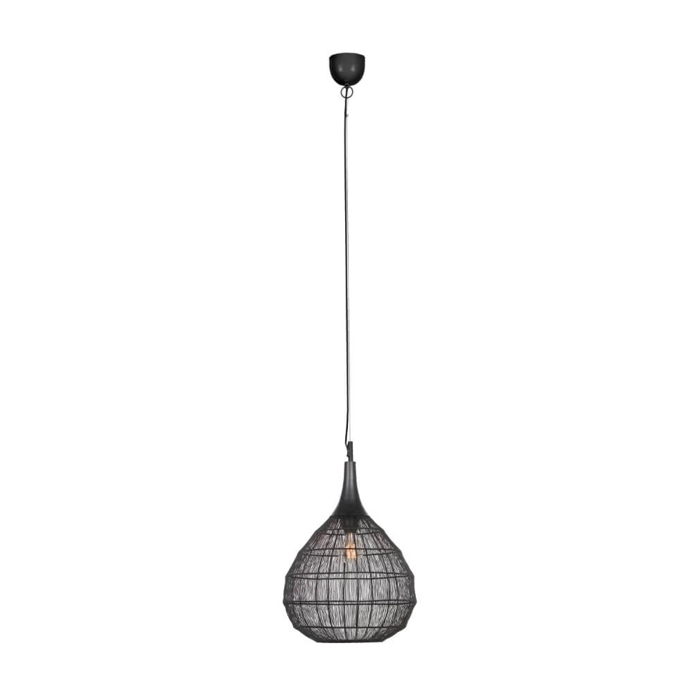 Round pendant lamp Soraya Ø 42cm - black Trio 4017807617450
