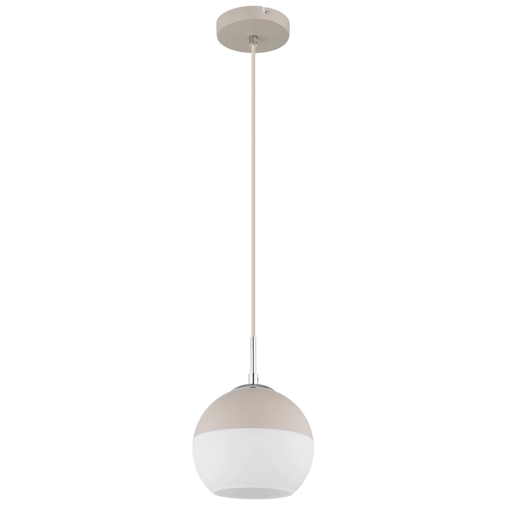 Pendant lamp Ragusa sand brown Ø 20cm Globo 9007371569786