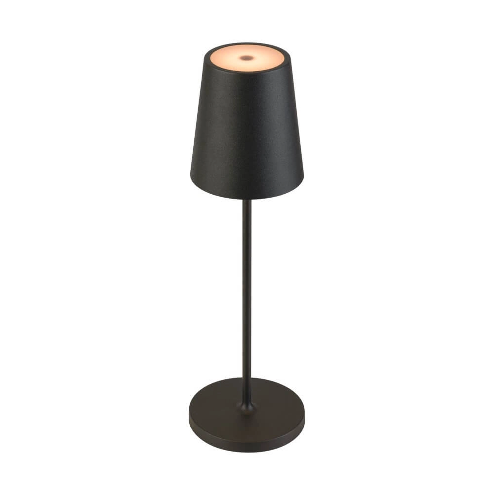 Outdoor table lamp Vinolina Two black - rechargeable