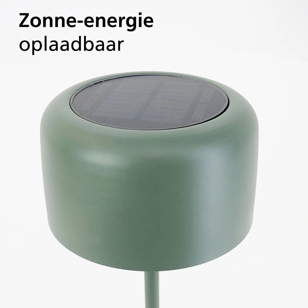 Sleek table lamp Roccanova Solar Green with USB Eglo 9008606355051