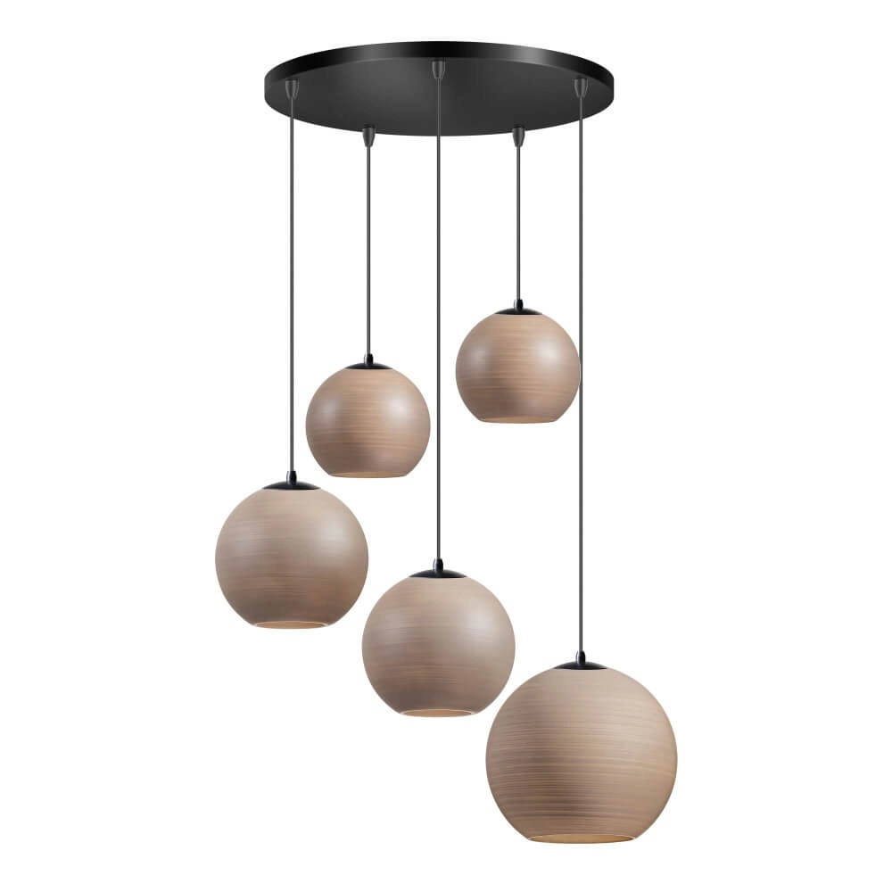 5-light pendant lamp Orb Saturn round with unique effect ETH 8720195310020