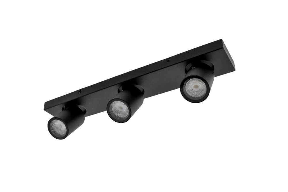 Bathroom surface-mounted spotlight Seller - IP44 black Lyora 5053423187747