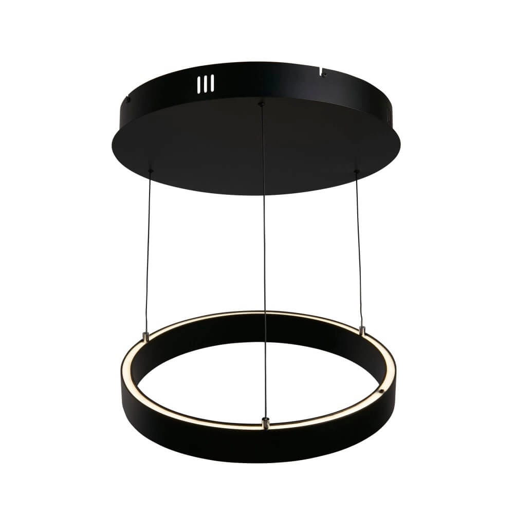 Round pendant lamp Layla black Ø 44cm Searchlight 5053423255712