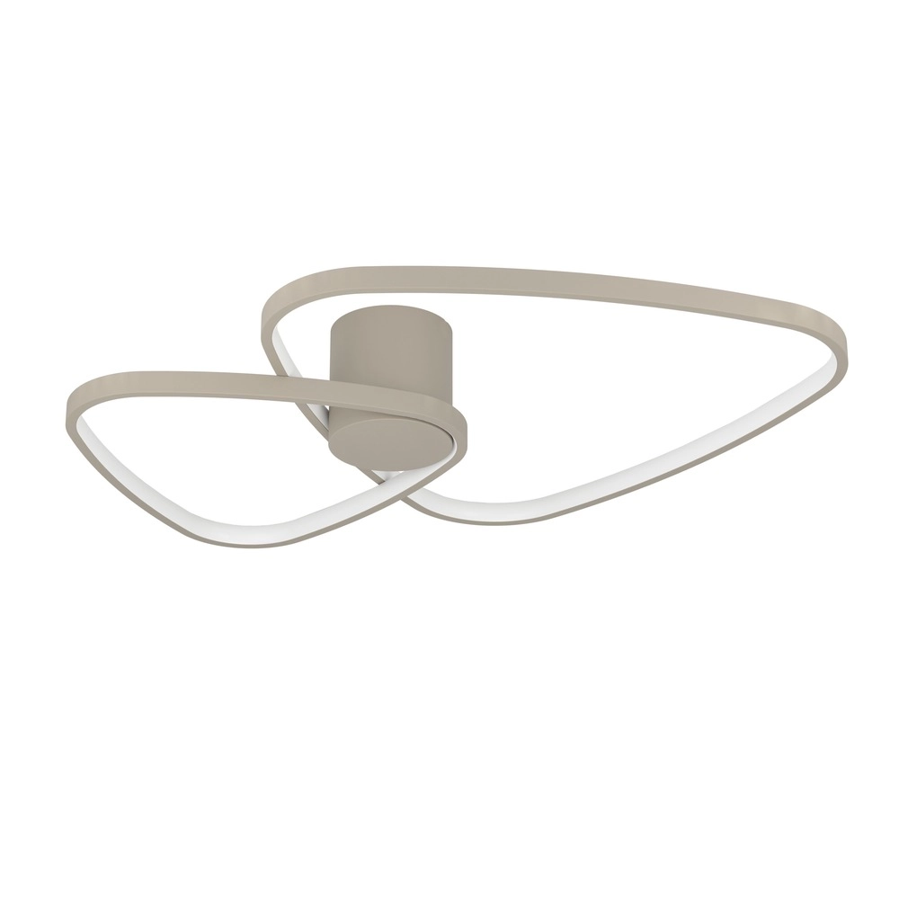 Modern ceiling lamp Leporano sand brown