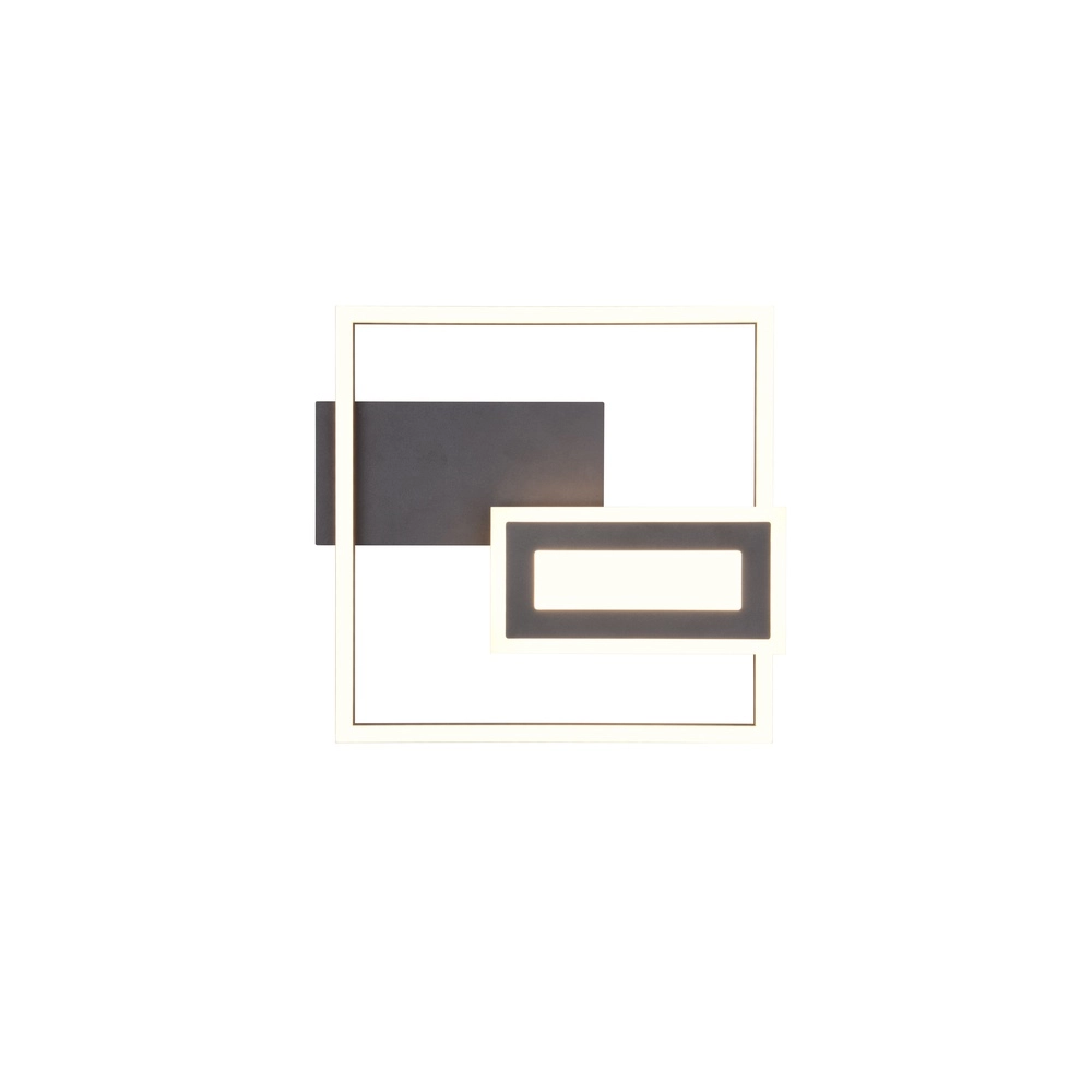Square ceiling lamp Spiro black 30cm Trio 4017807612424