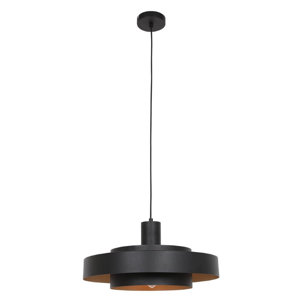 Black pendant lamp Flinter Ø 50cm Steinhauer 8712746148640