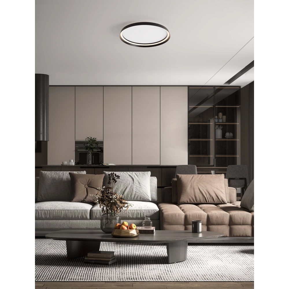 Design ceiling light Ormi Ø 60cm black Lyora 5212017463135